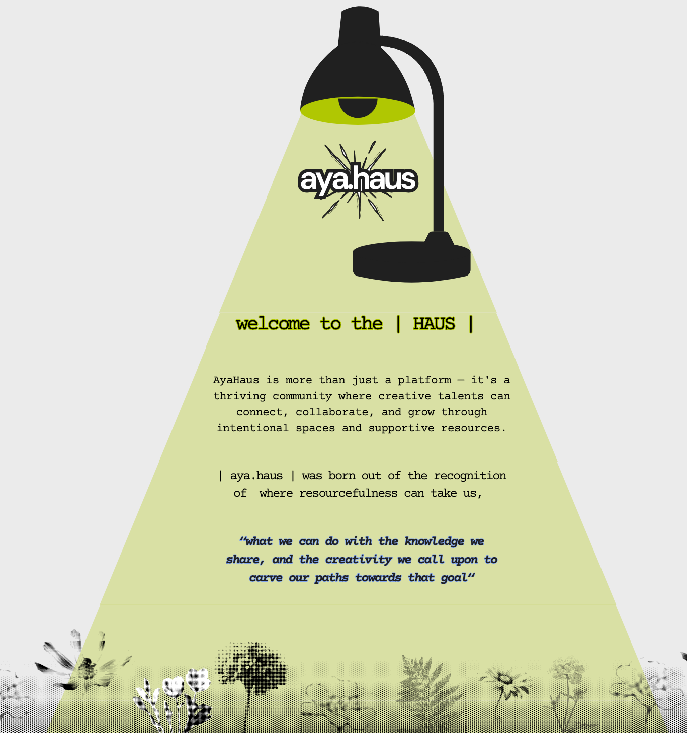 Aya Haus Home Page Image